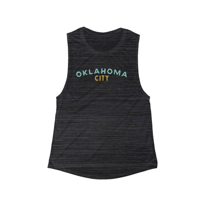 OKLAHOMA City | Women’s Flowy Scoop Muscle Tank | True North