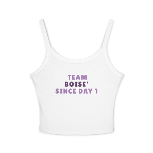 Team Boise Since Day 1 Spaghetti Strap Tank Top