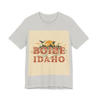 Boise Idaho Retro Sunset T-Shirt
