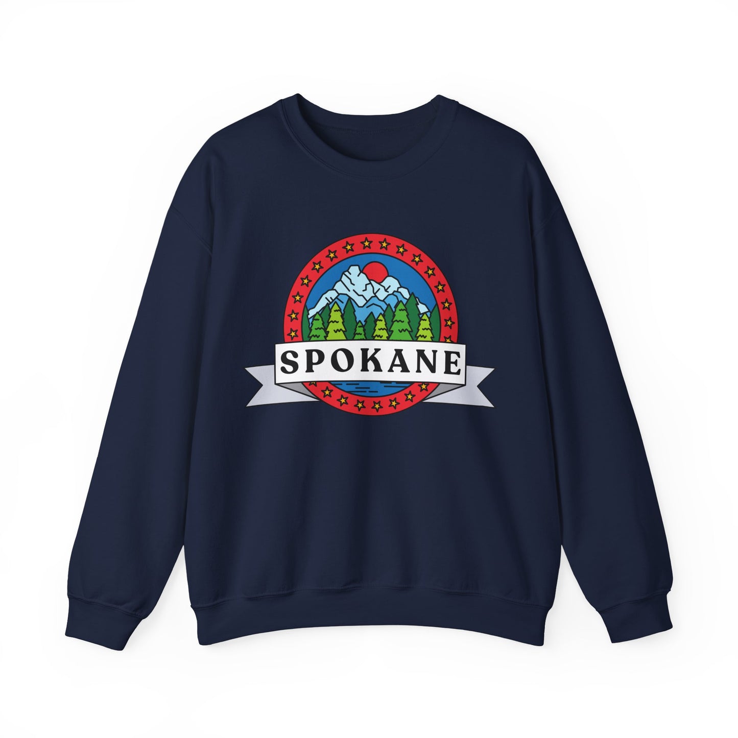 Spokane Mountain Badge Crewneck Sweatshirt