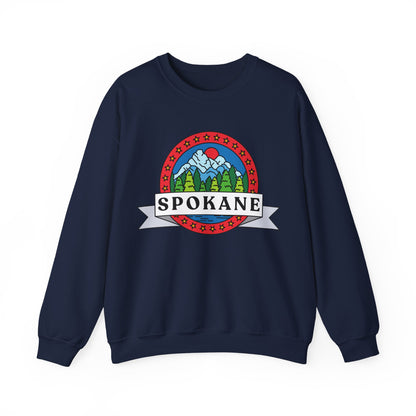 Spokane Mountain Badge Crewneck Sweatshirt