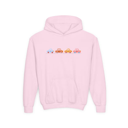 Cute Car-Themed Youth Hoodie | Adorable Sweatshirt | True North