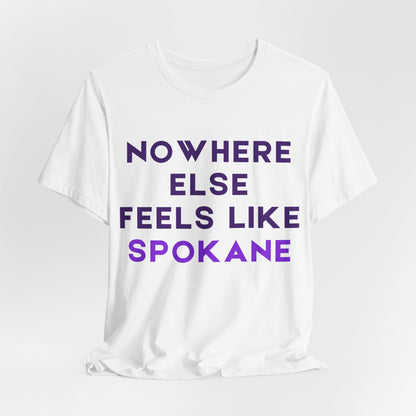 Spokane Pride T-Shirt — "Nowhere Else Feels Like Spokane" Graphic Tee