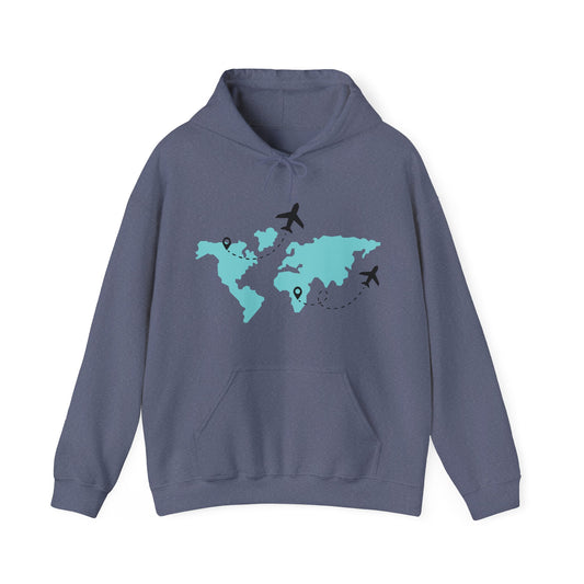 Travel Lover's Map Hoodie | True North