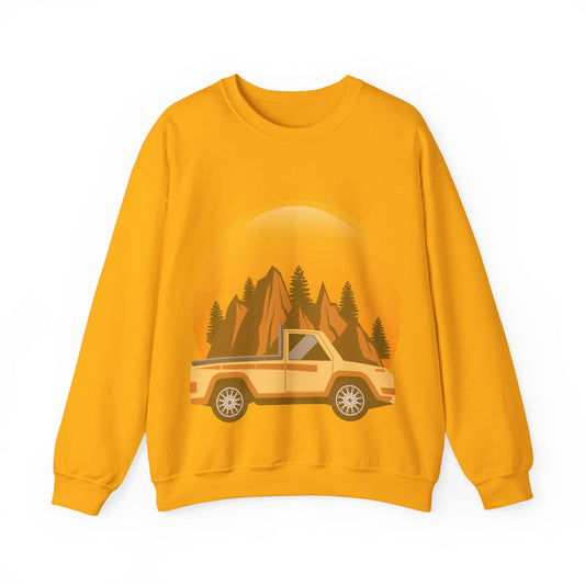 Adventure Truck Graphic Sweatshirt | Cozy Pullover for Outdoor Lovers | True North