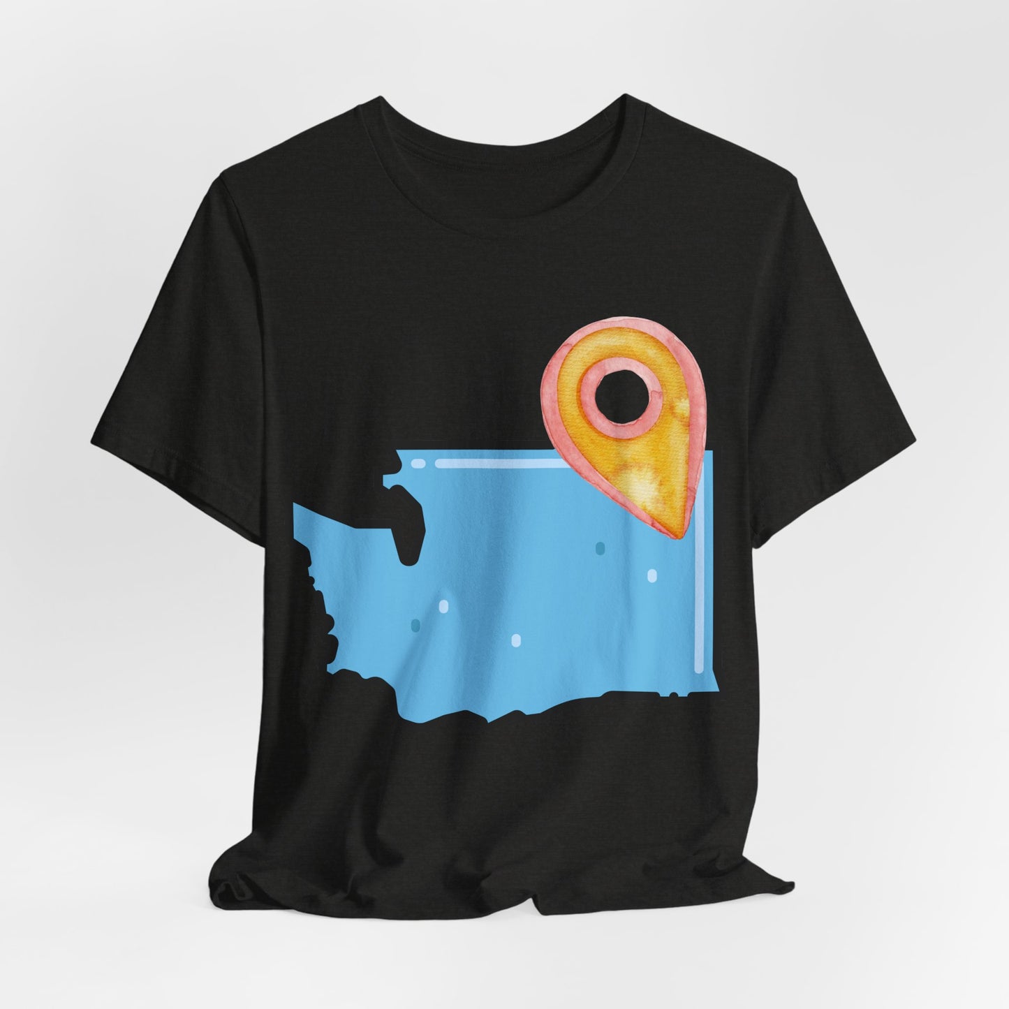 SPOKANE Map T-Shirt with Location Pin — Travel & Home Pride Tee