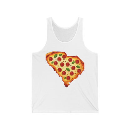 South Carolina Pizza Slice Men/Unisex Tank Top | Fun  Pizza  | True North