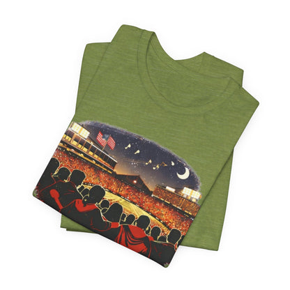 Camp Randall Stadium Football T‑Shirt – Retro Night Game Crew JERSEY Tee MADISON