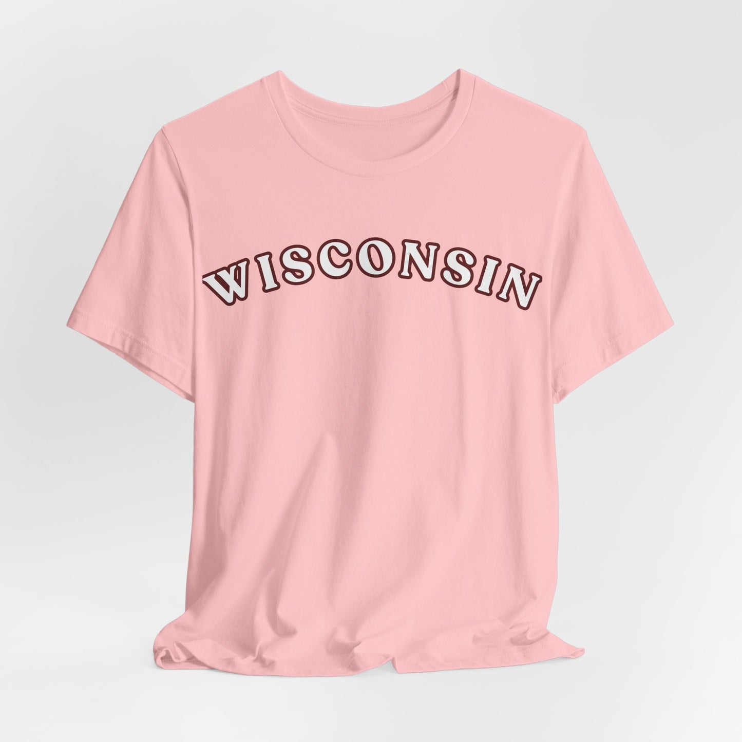 Wisconsin Arch Tee — Vintage Collegiate State T-Shirt MADISON JERSEY