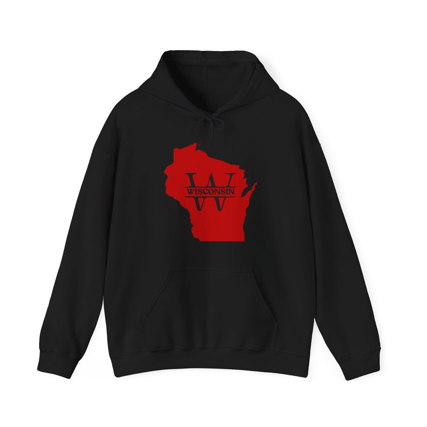 Wisconsin State Outline Hoodie Men/Unisex | Soft Fabric | True North