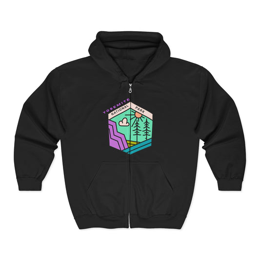 Yosemite National Park Full Zip Hoodie | Nature Lover Apparel | True North