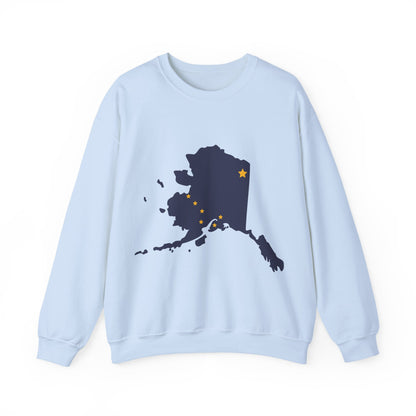 Alaska Map Crewneck Sweatshirt | Cozy Souvenir Pullover | True North