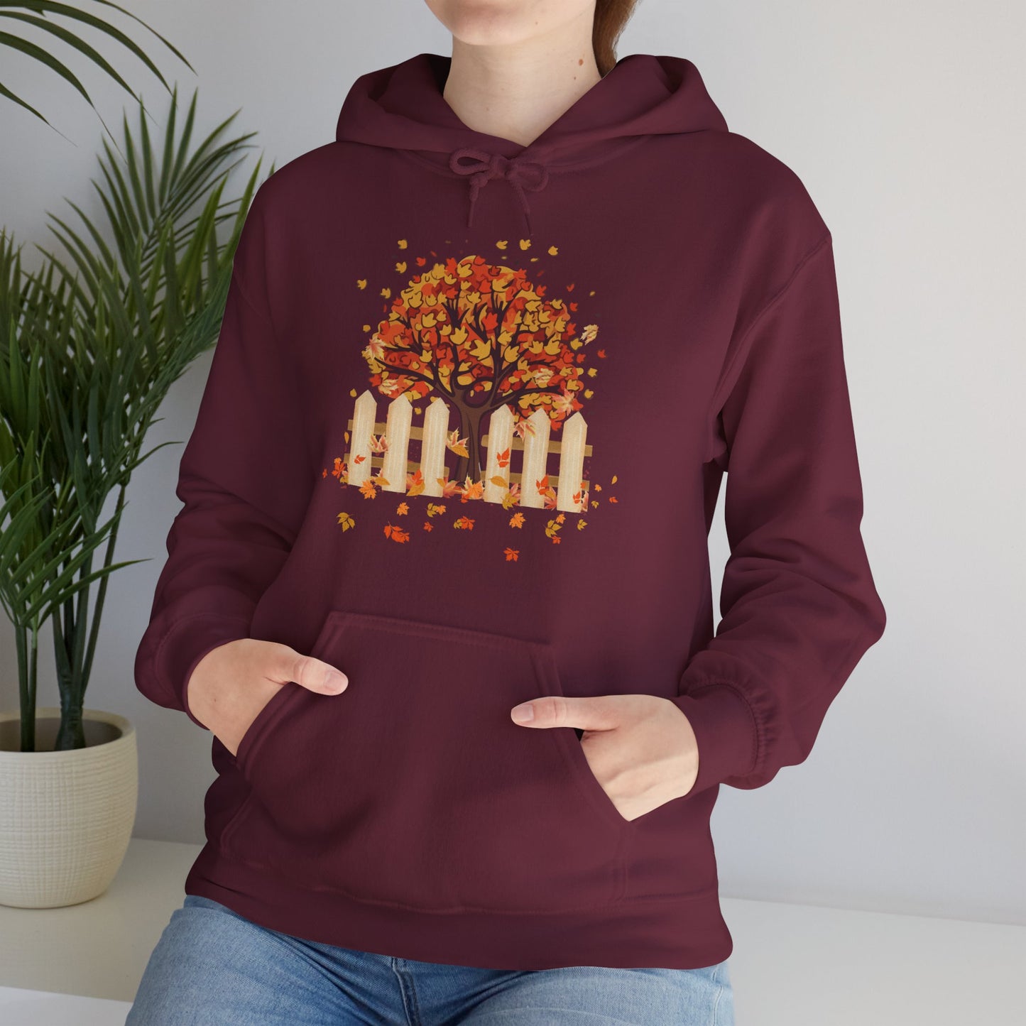 Autumn Tree Hoodie | Thanksgiving Gift, Nature-Inspired Casual Wear | True North