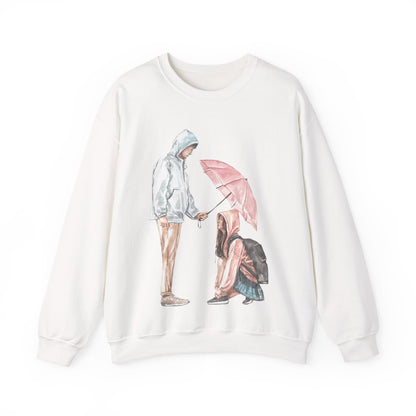 Embracing Love Crewneck Sweatshirt | Cozy Pullover for Couples | True North