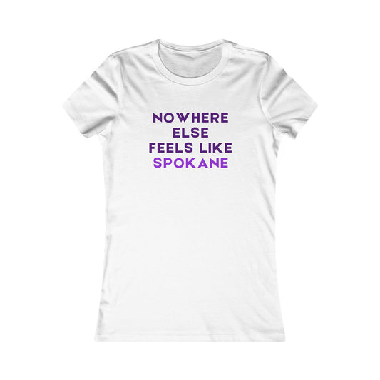 Nowhere Else Feels Like Spokane Women's Tee — Spokane Pride Graphic Shirt