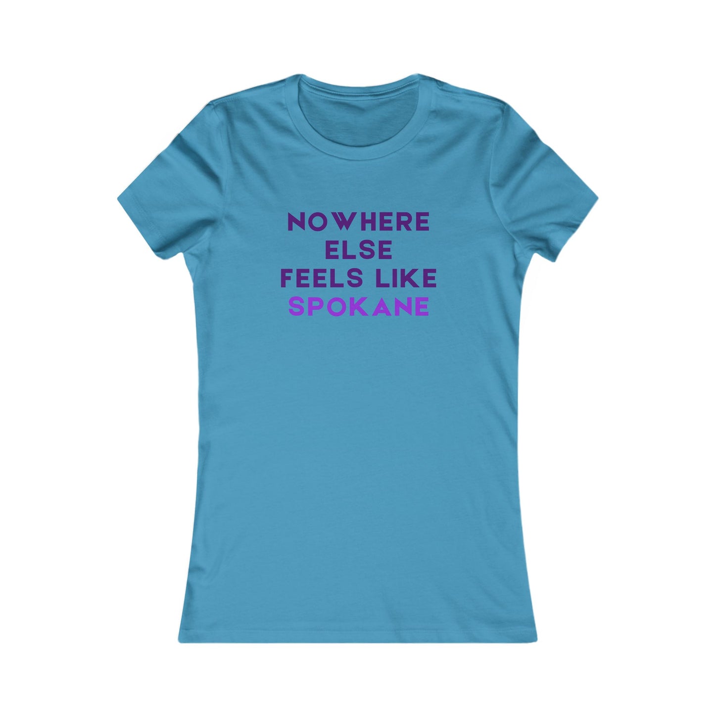 Nowhere Else Feels Like Spokane Women's Tee — Spokane Pride Graphic Shirt