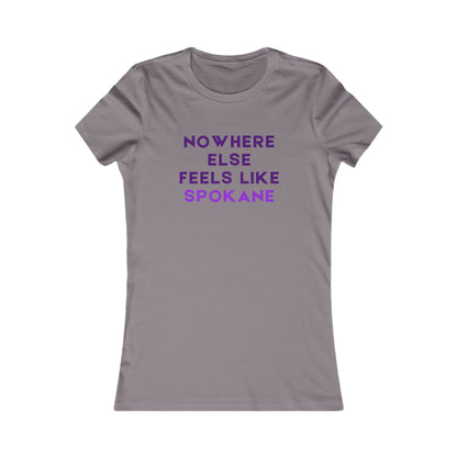 Nowhere Else Feels Like Spokane Women's Tee — Spokane Pride Graphic Shirt