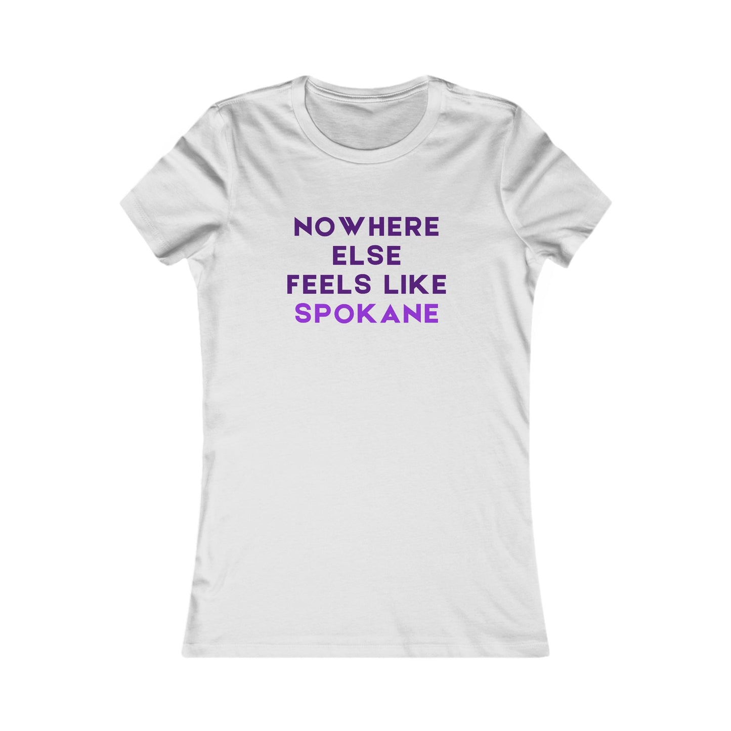 Nowhere Else Feels Like Spokane Women's Tee — Spokane Pride Graphic Shirt