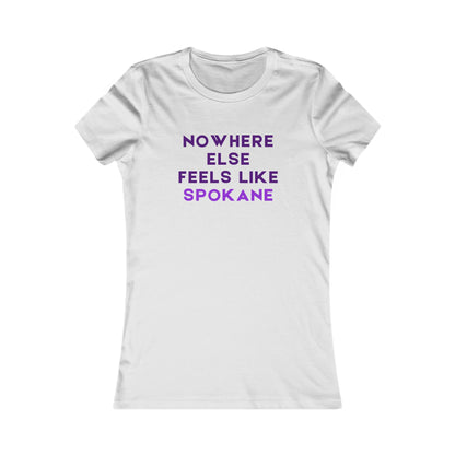 Nowhere Else Feels Like Spokane Women's Tee — Spokane Pride Graphic Shirt