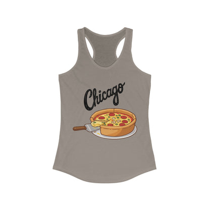 CHICAGO Pizza | Women’s Ideal Racerback Tank | True North