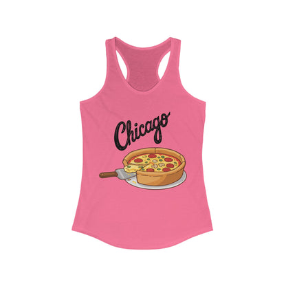 CHICAGO Pizza | Women’s Ideal Racerback Tank | True North