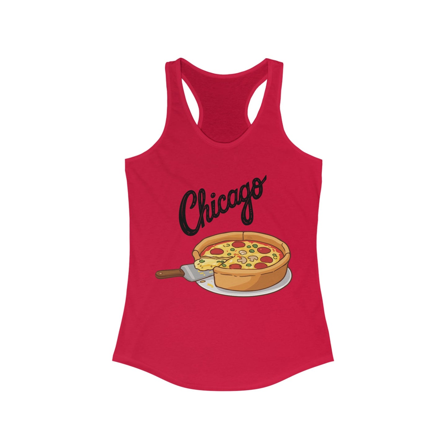 CHICAGO Pizza | Women’s Ideal Racerback Tank | True North