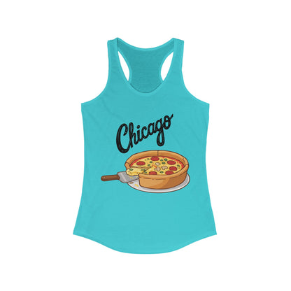 CHICAGO Pizza | Women’s Ideal Racerback Tank | True North