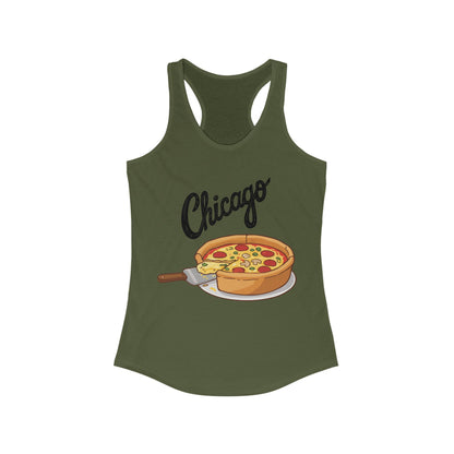 CHICAGO Pizza | Women’s Ideal Racerback Tank | True North