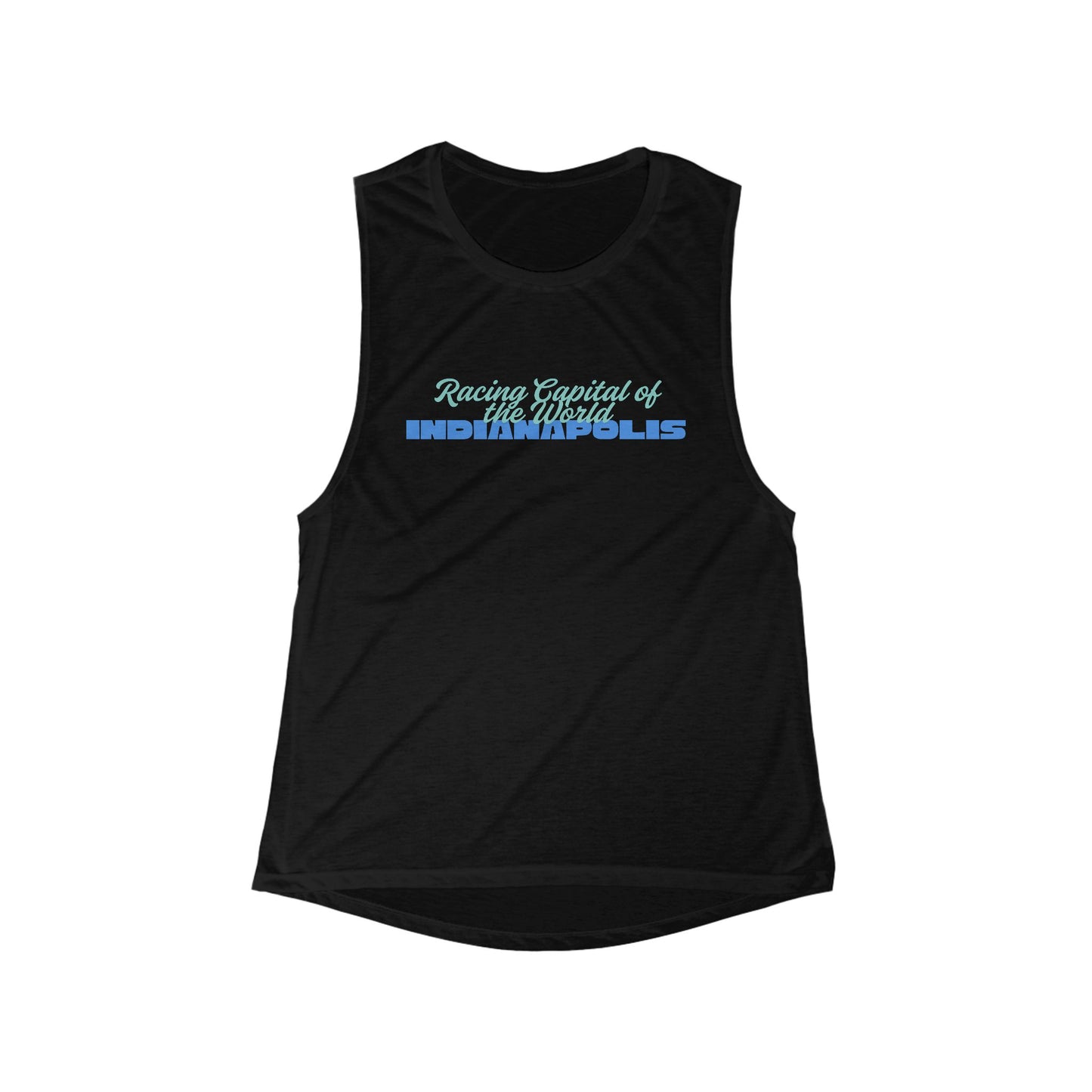 Racing Capital of the World Indianapolis | Women’s Flowy Scoop Muscle Tank | True North