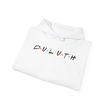Duluth Hoodie — Minimal Friends-Style City Logo Pullover