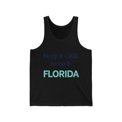 Keep It Chill Florida Men/Unisex Tank Top | Lightweight Soft & Comfort | True North