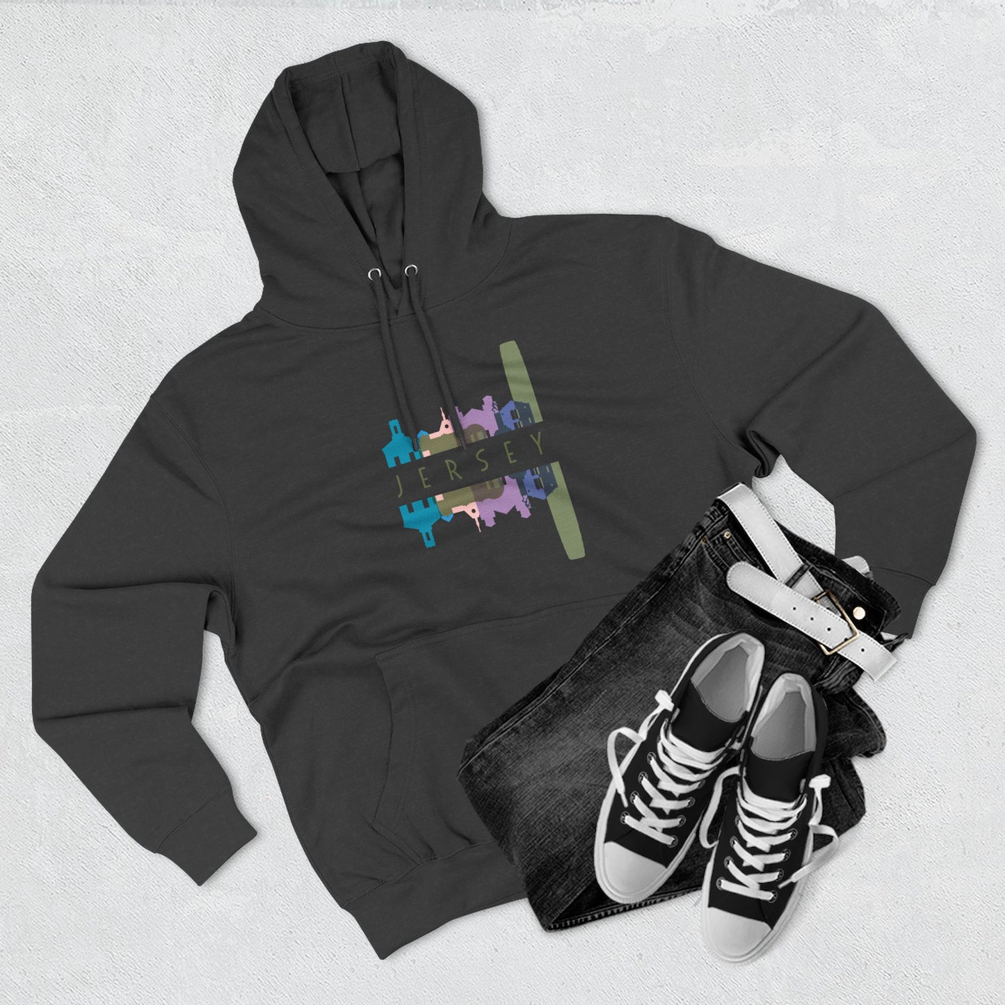 Three-Panel Fleece Hoodie  | Cozy Layer | True North