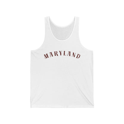 Maryland Script Men/Unisex Tank Top | Vintage Lettering | True North