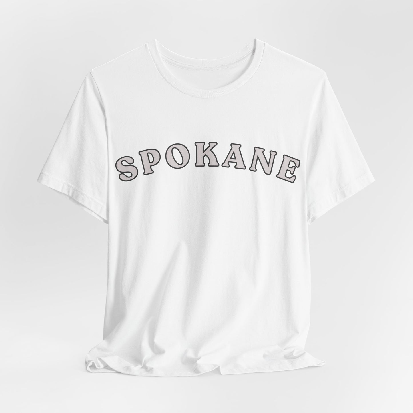 Spokane Retro Arch T-Shirt — Vintage College Style Tee