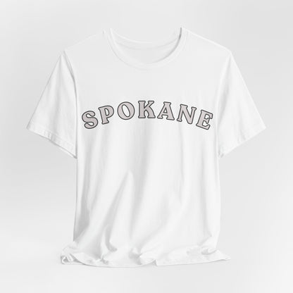 Spokane Retro Arch T-Shirt — Vintage College Style Tee