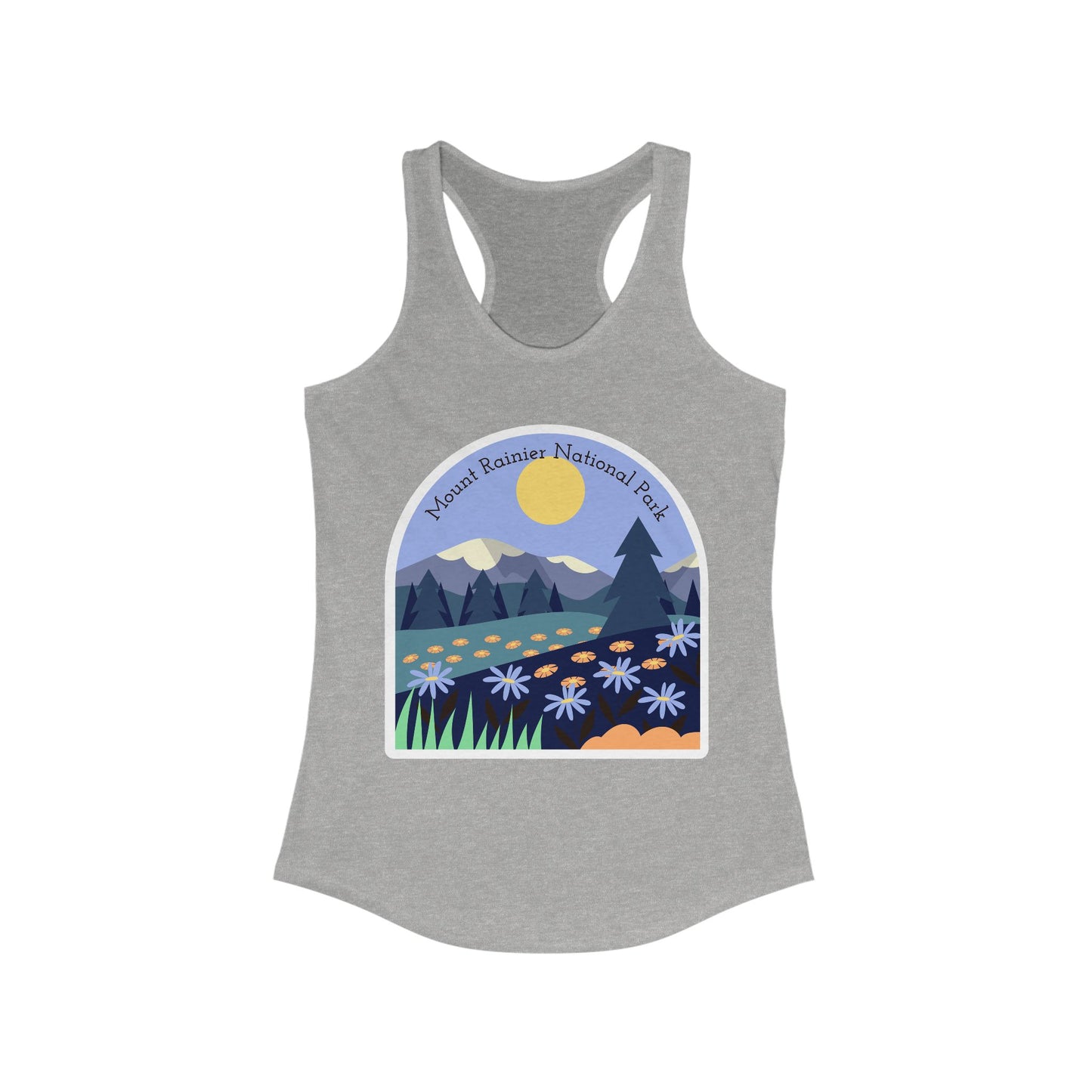 Mount Rainier National Park | Women’s Ideal Racerback Tank | True North