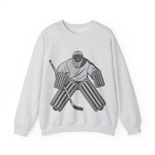 Goalie Hockey Crewneck Sweatshirt | Cozy Winter Pullover | True North