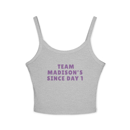 Team Madison's Since Day 1 Women Spaghetti Tank Top | Soft Cotton | True North