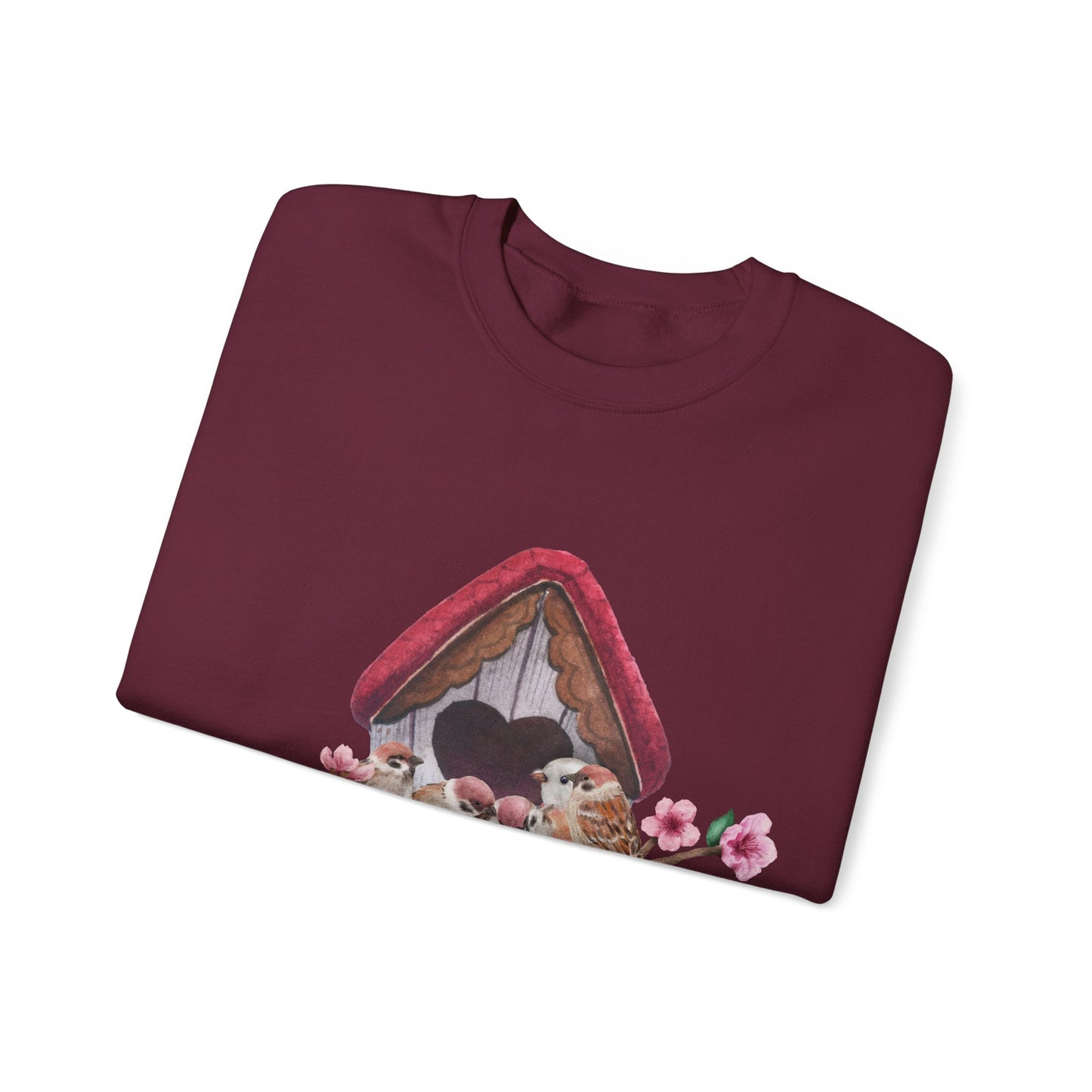 Cozy Birdhouse Crewneck Sweatshirt | Heavy Blend Pullover | True North