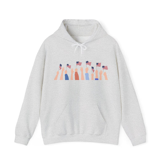 Patriotic Unisex Hoodie, Perfect for Celebrations, Casual Wear, Independence Day, Gifts for Friends and Family