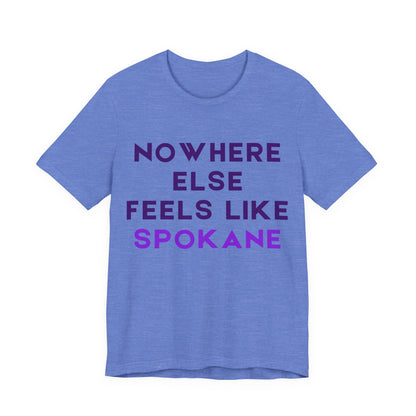 Spokane Pride T-Shirt — "Nowhere Else Feels Like Spokane" Graphic Tee