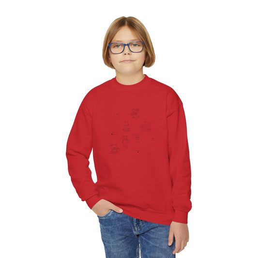 Cute Bear Graphic Youth Crewneck Sweatshirt | Cozy  Holidays | True North