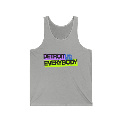 Detroit vs Everybody Neon Men/Unisex Tank Top | Lightweight Cotton | True North