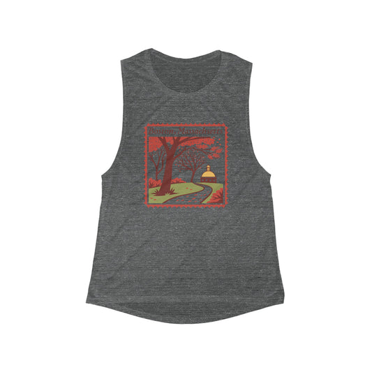 Boston, Massachusetts Vintage Scenic | Women’s Flowy Scoop Muscle Tank | True North