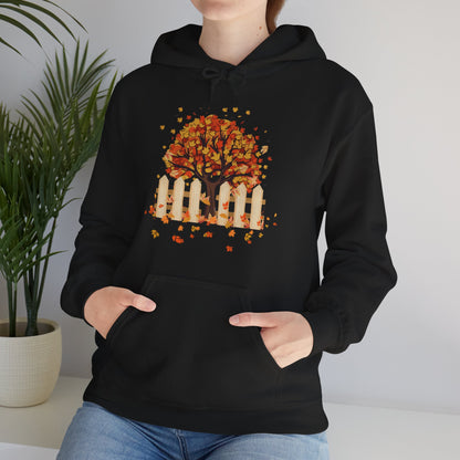 Autumn Tree Hoodie | Thanksgiving Gift, Nature-Inspired Casual Wear | True North