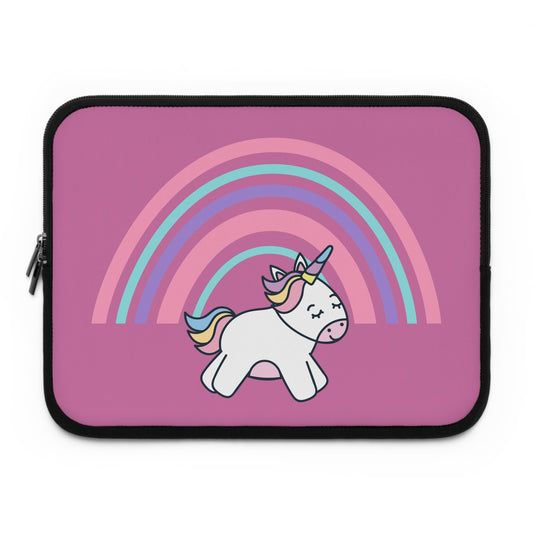 Colorful Unicorn Laptop Sleeve with Rainbow Design, Cute Laptop Case for Students, Tech Accessories | True North