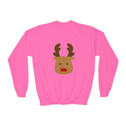 Youth Reindeer Crewneck Sweatshirt | Cozy Winter Fun | True North