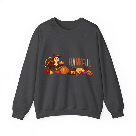 Thankful Thanksgiving Crewneck Sweatshirt  | True North