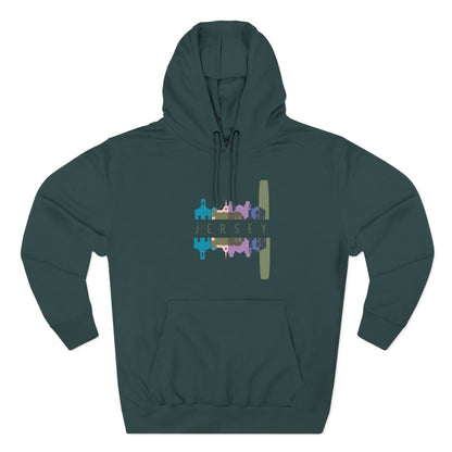 Three-Panel Fleece Hoodie  | Cozy Layer | True North