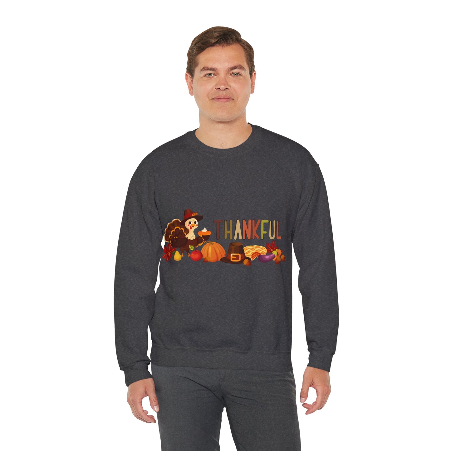Thankful Thanksgiving Crewneck Sweatshirt  | True North